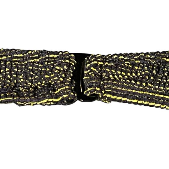 NWT Good American Always Fits Twisted Bikini Top Size 7 4X Swim Black Gold Shiny - Picture 4 of 6